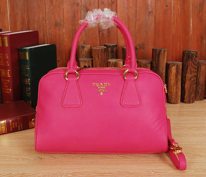 Prada borsetta in pelle rossa rosa 0867